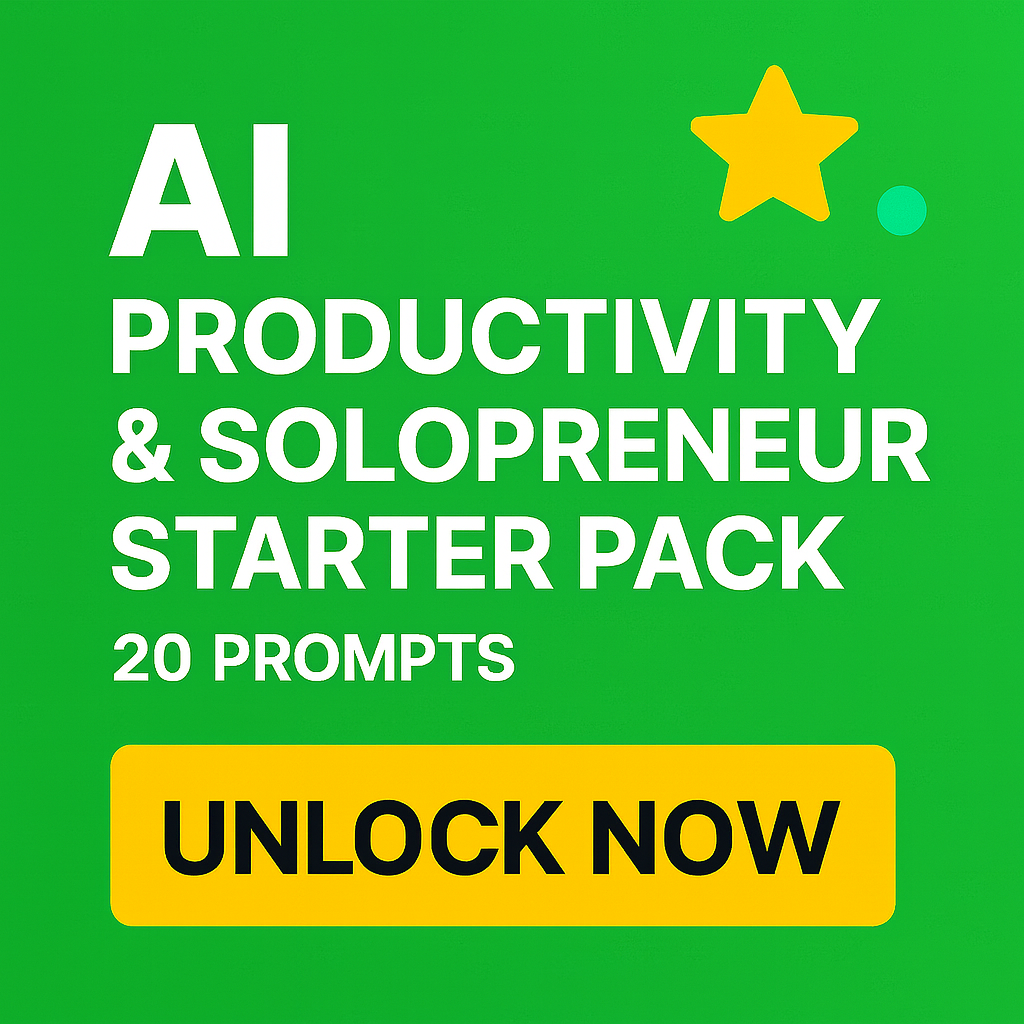🌱 Starter Pack – AI Starter Pack (20 Essential Prompts)